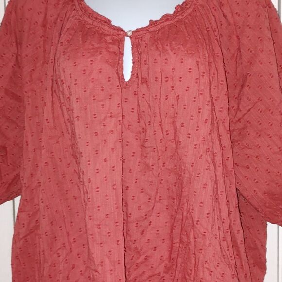 Old Navy light rust color top blouse Sz XXL - Picture 2 of 4